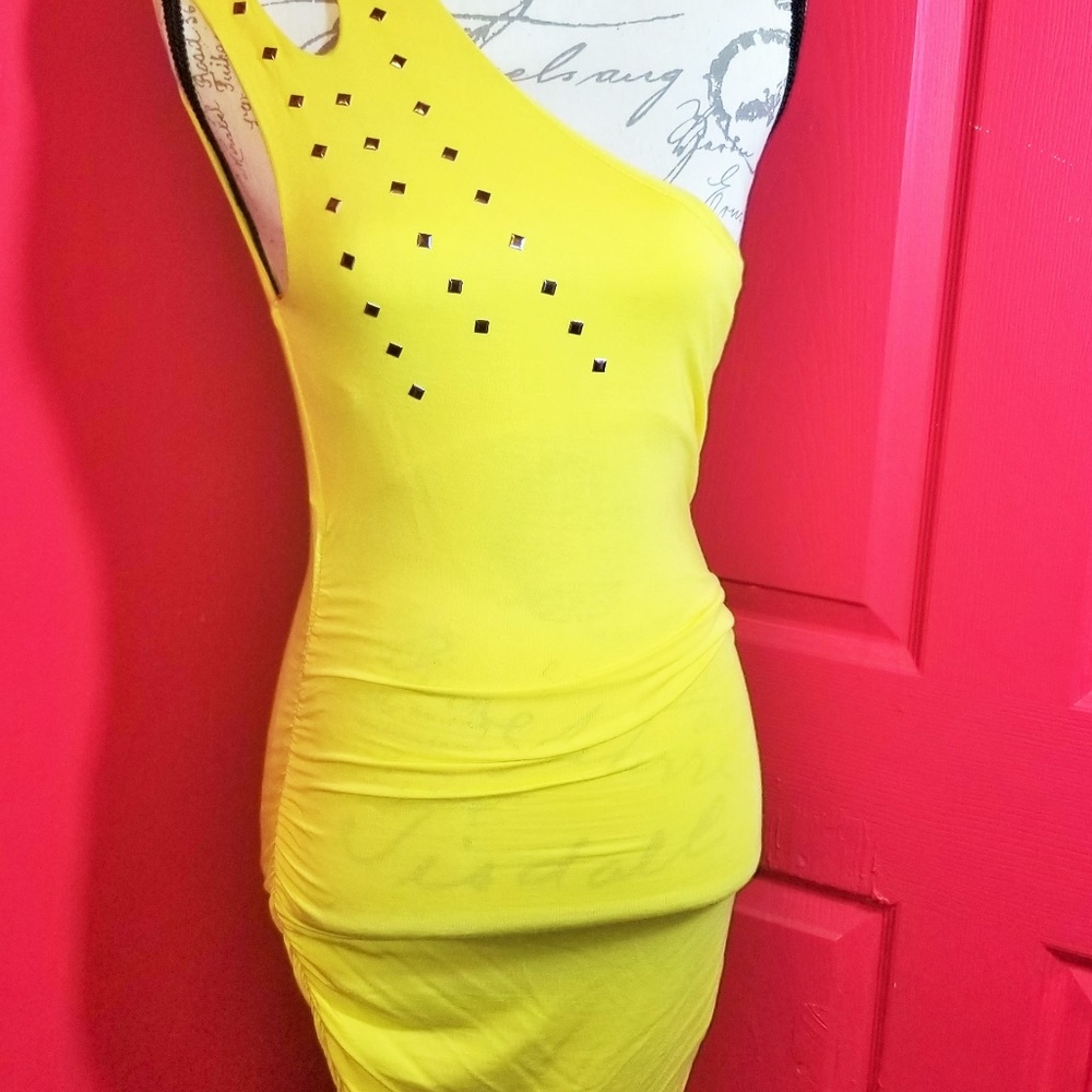 b sharp, Dress, Yellow - Picture 3 of 4